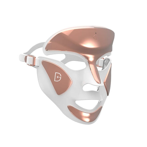 Dr Dennis Gross LED FaceWare Pro anti-aging mask with rose gold detailing, designed to reduce wrinkles and acne using light therapy.