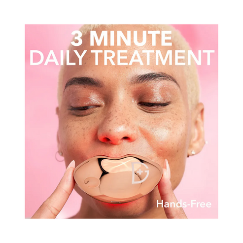 Hands-free 3-minute daily treatment with LED Lip Anti-Aging Device - Dr Dennis Gross Spectralite for smoother, fuller lips.
