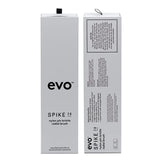 Evo Spike 28 radial brush box with detailed product description. Ideal for styling tools in the hair care category.