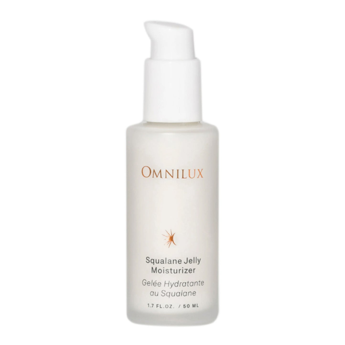 Front view of Omnilux Squalane Jelly Moisturizer, a lightweight gel cream ideal for post-LED treatment skin hydration and soothing.