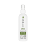 Biolage Strength Recovery Strength Repairing Spray in 7.8 fl oz bottle for vegan hair repair. Ideal for strengthening and protecting damaged hair.
