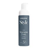 La Biosthetique Structuring Foam - Strong Hold hair styling mousse in sleek grey pump bottle. Ideal for lasting style with natural ingredients.