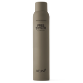Keune Style Free Styler versatile hold spray in minimalist packaging, perfect for flexible, long-lasting hair styling in personal care routines.