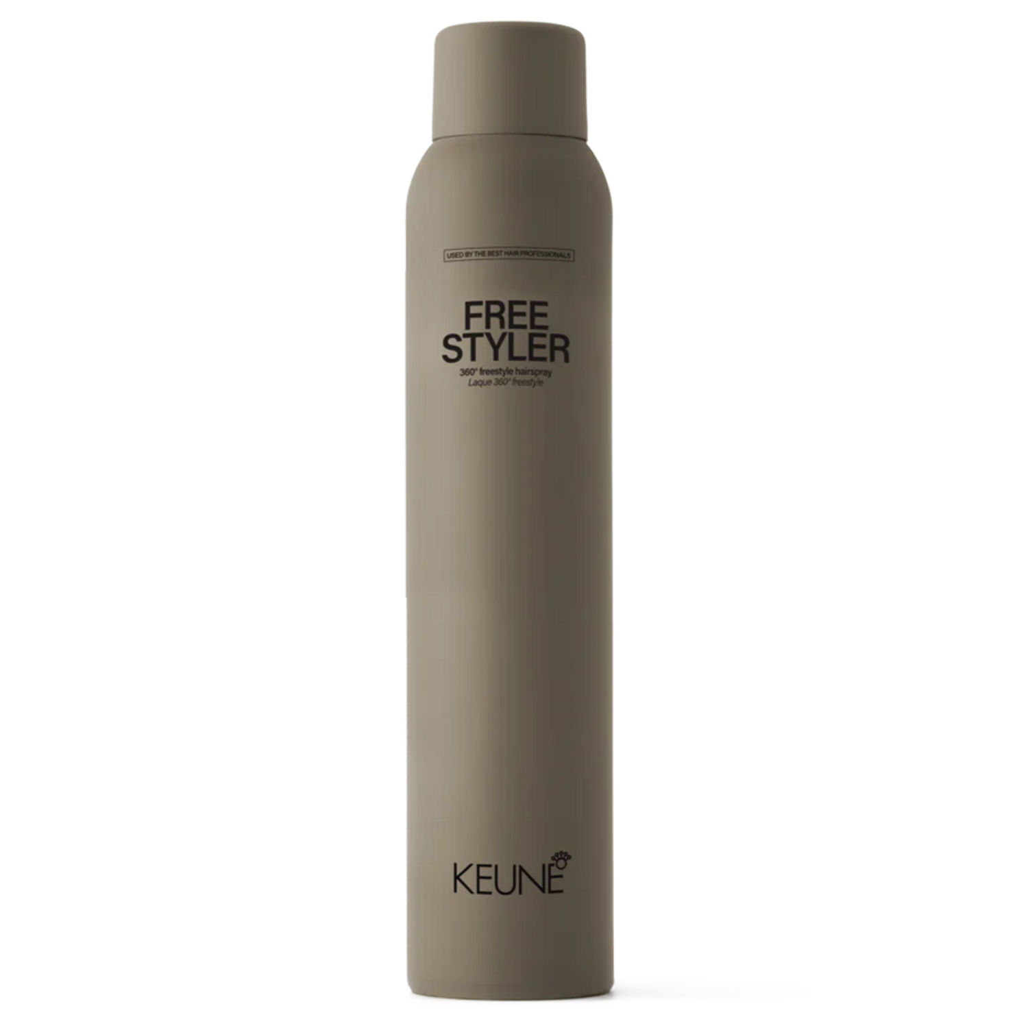 Keune Style Free Styler versatile hold spray in minimalist packaging, perfect for flexible, long-lasting hair styling in personal care routines.