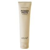 Keune Style Power Paste hair styling product in beige tube offers heroic hold for up to 48 hours. Ideal for strong, long-lasting hairstyles.