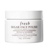 Fresh Sugar Face Polish Exfoliator in 125g jar for smooth radiant skin, ideal for dull or uneven texture in skincare routines.