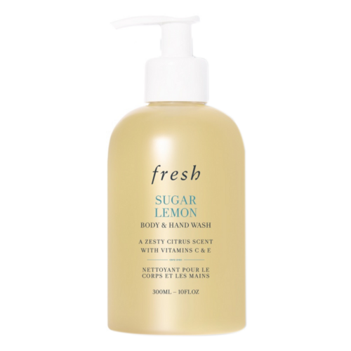 Kjøp Fresh Sugar Lemon Body and Hand Wash på eSkinCareStore, en pH-balansert dusjsåpe med sitron, lakserolje og sitronsyre for hydrert hud.