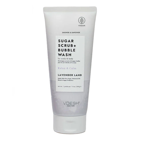 Voesh Sugar Scrub and Bubble Wash Lavender Land