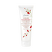 Tubo de 125ml para sabonete facial esfoliante com morango e açúcar fresco com arte botânica de morango. Perfeito para refinar os poros e limpar.
