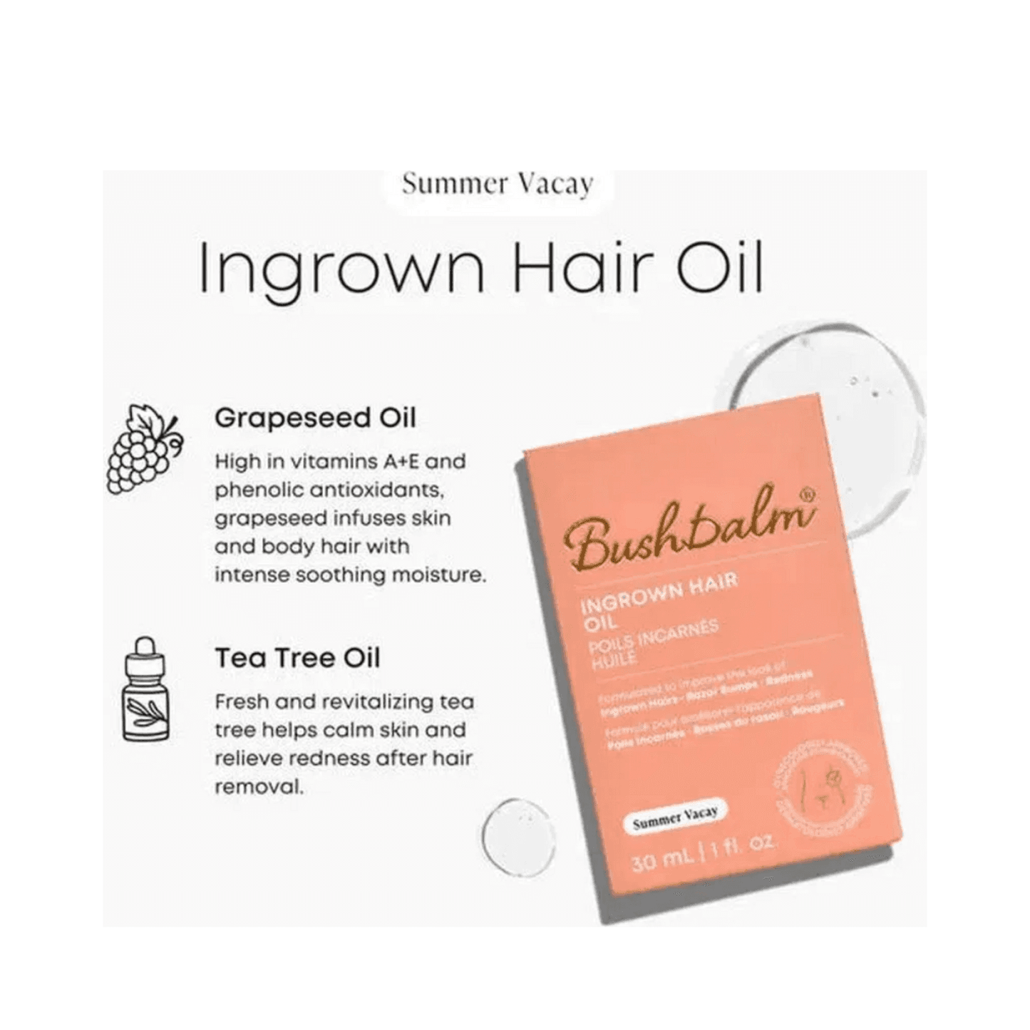 Bushbalm Summer Vacay Ingrown Hair Oil
