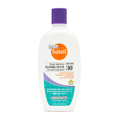 Lotion de crème solaire à Dermamed