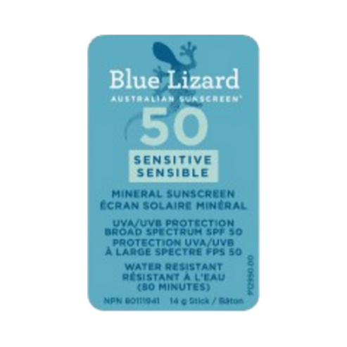 Blue Lizard Sunscreen SPF 50 Sensitive Stick