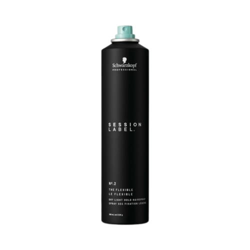 Open can of Session Label The Flexible Dry Light Hold Hairspray with visible spray nozzle, ideal for flexible styling from eSkinStore.