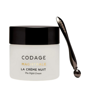 Codage Paris Night Cream Magistrale with applicator tool, anti-aging night cream for face and neck to improve firmness and reduce wrinkles.