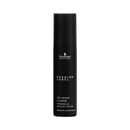 Session Label The Serum Finishing Oil Hair Treatment in sleek black 100 ml bottle, ideal for frizzy hair and shine enhancement at eSkinStore.