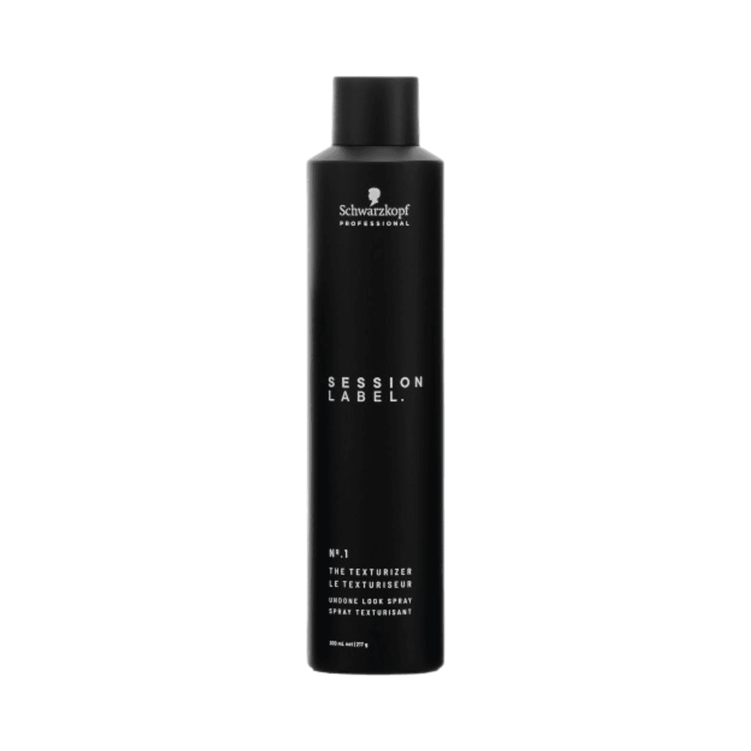 Session Label The Texturizer Undone Look Spray Hair Treatment in sleek black 300 ml bottle, ideal for volumizing and styling textured hair.