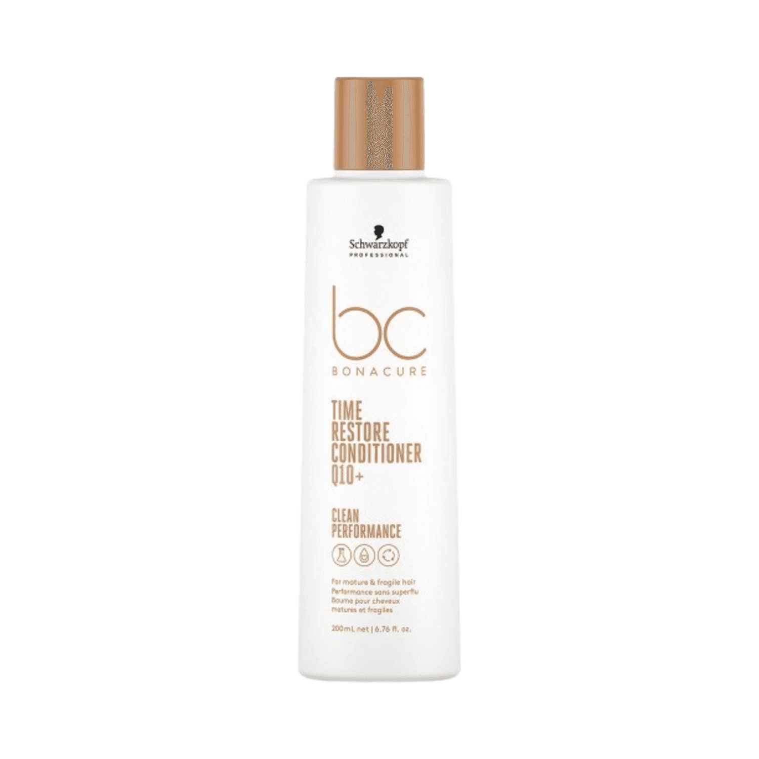 Schwarzkopf Bonacure Time Restore Conditioner Hair Conditioner 200 ml for hair shine and strength, featured in eSkinStore Hair Care collection.