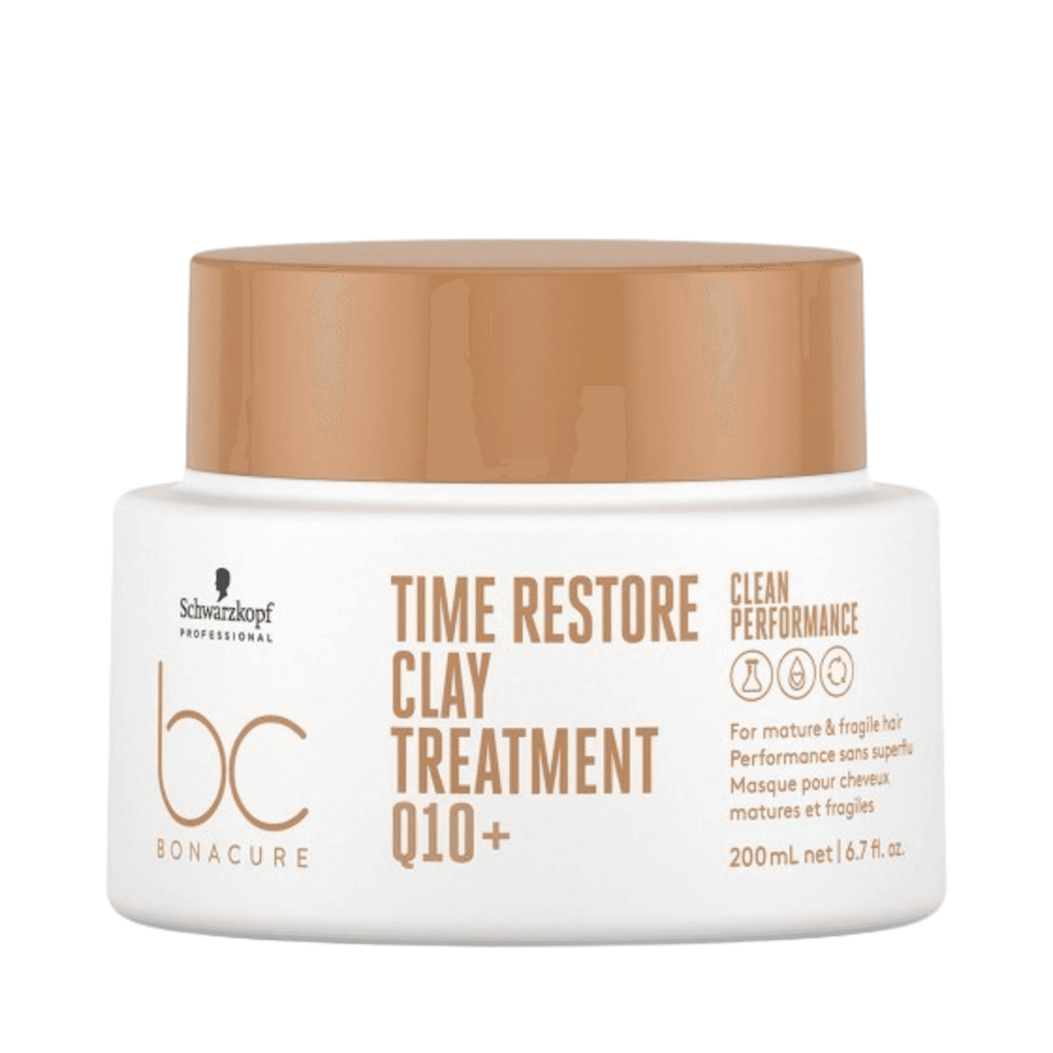 Bonacure Time Restore Treatment Hair Treatment by Schwarzkopf in 200 ml jar for mature and fragile hair, available at eSkinStore.