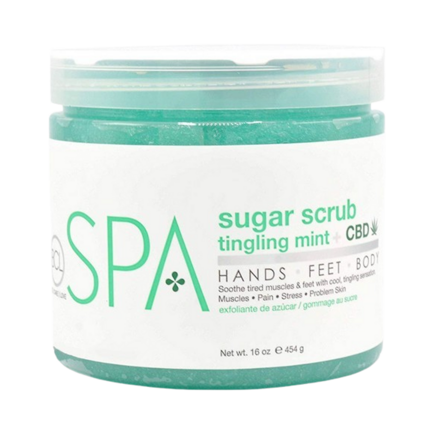 BCL Spa Tingling Mint and CBD Sugar Scrub