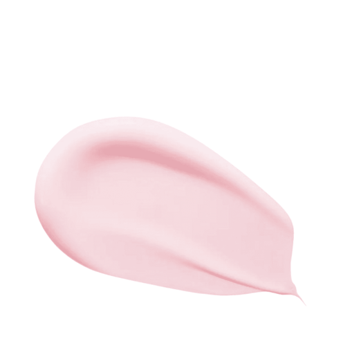Texture swatch of Dr Renaud Soothing Barrier Cream in light pink. Rich, creamy formula ideal for dry and sensitive skin hydration.