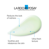 Infographic of La Roche Posay Rosaliac AR Moisturizer showing benefits like redness reduction, skin soothing, and ultra-fresh texture.