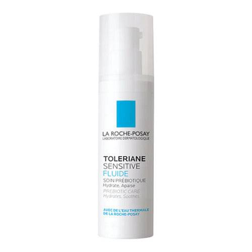Toleriane Moisturizer - La Roche-Posay in a white pump bottle, ideal for oily skin. Lightweight formula with niacinamide for skin barrier repair.