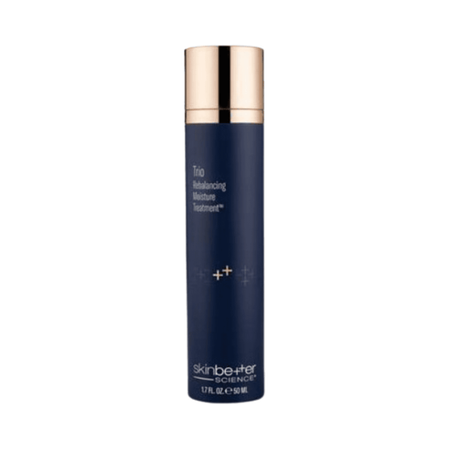 Skinbetter Moisturizer - Trio Rebalancing in a sleek navy and gold 1.7 fl oz bottle, ideal for hydrating dry facial and neck skin.