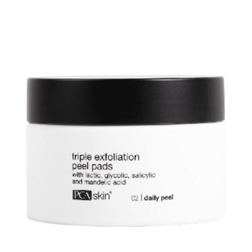 PCA Skin Exfoliation Peel Pads jar with cotton pads