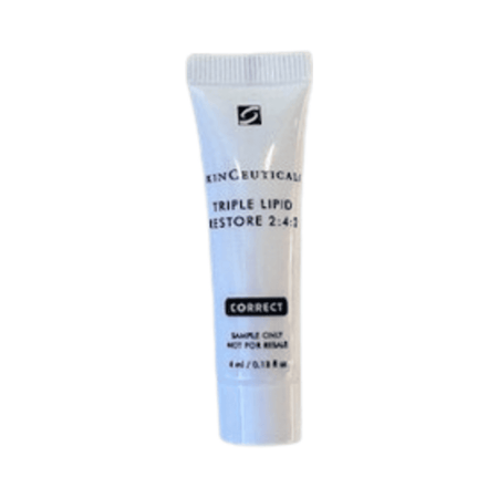 Free Gift SkinCeuticals Triple Lipid Restore 2:4:2 sample tube for dry and mature skin treatment. Face serum enriched with retinol and vitamin C.