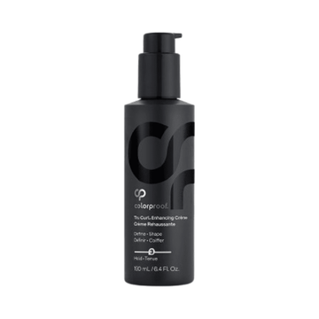 ColorProof Tru Curl Enhancing Creme - Boost Curls | Defrizz & Define in sleek black 150ml pump bottle for frizz control and curl definition.