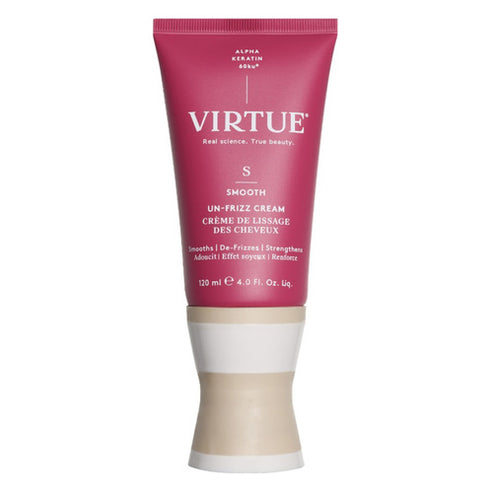 Virtue Un-Frizz Cream 120ml tube in hair care category. Frizz control cream that smooths and reinforces hair for a silky, polished look.