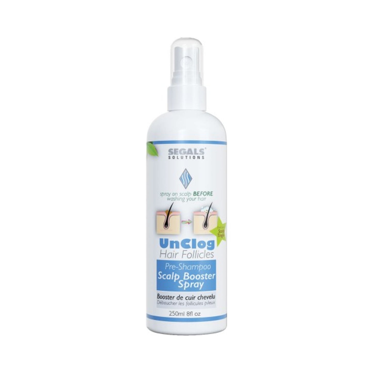 Segals Unclog Pre-Shampoo Scalp Booster Spray