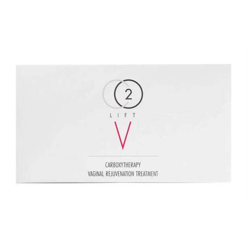 CO2Lift V Intimacy Gel packaging for vaginal rejuvenation treatment. A gentle body care solution for sensitive skin in the bath & body category.