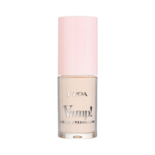 Pupa Liquid Eyeshadow in light beige tone, perfect as a base or standalone shade for subtle, long-lasting eye makeup.