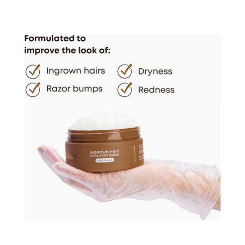 Bushbalm Vanilla Coconut Exfoliating Scrub Ingrown Hair