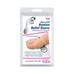 Butikkforpakning av Pedifix Visco-GEL Bunion Relief Sleeve liten størrelse, fremhever knystbeskyttelse og beroligende komfortfunksjoner.