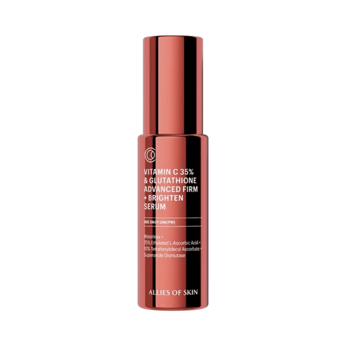 Comhghuaillithe Skin Vitimín C 35% agus Glutathione Advanced Gnólacht + Brighten Serum