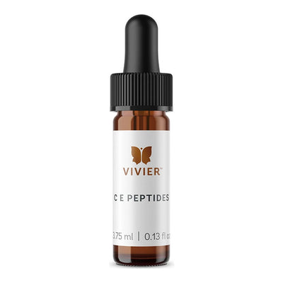 Obtenez un produit cadeau GRATUIT Vivier C E Mini sérum aux peptides avec une formule riche en antioxydants pour les peaux sèches et matures et les ridules. Comprend de la vitamine C, E et des peptides.