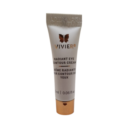 免費贈送 VivierSkin 亮澤眼部修護霜，裝在旅行裝管。採用維生素 C 配方，緊緻並滋潤嬌嫩的眼部區域。