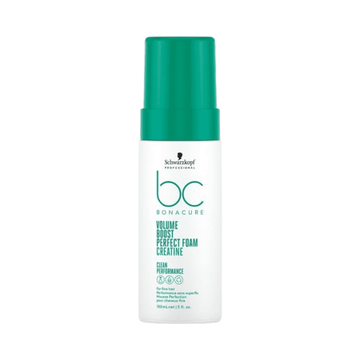 Bonacure Volume Boost Perfect Foam Hair Treatment 150ml for fine hair, volumizing formula by Schwarzkopf available at eSkinStore.