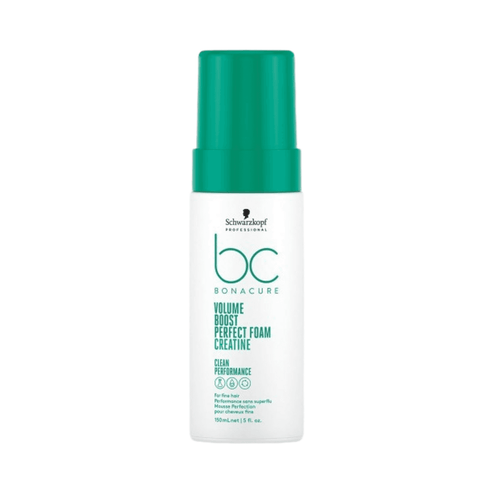 Bonacure Volume Boost Perfect Foam Hair Treatment 150ml for fine hair, volumizing formula by Schwarzkopf available at eSkinStore.