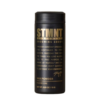 STMNT Grooming Wax Powder black container for hair styling