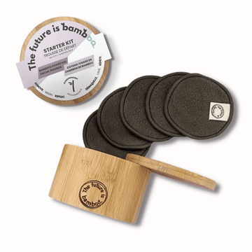 The future is bamboo - Bamboo Charcoal Facial Rounds - STARTER KIT