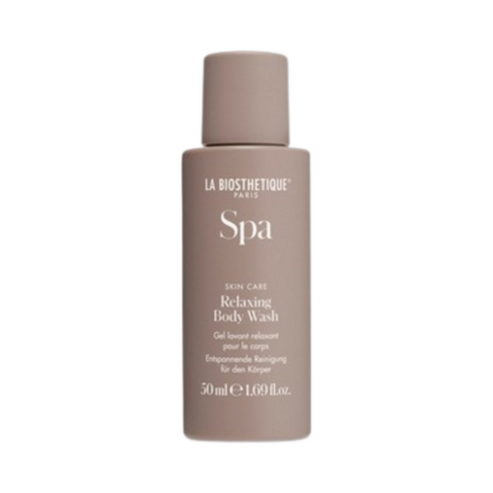 Free Gift La Biosthetique Relaxing Body Wash 50ml, gel de banho calmante para cuidados com o corpo, perfeito para aliviar o estresse e limpeza diária.