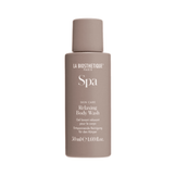 La Biosthetique Relaxing Body Wash 50ml presente grátis em frasco cinza, ideal para aliviar o estresse e uma experiência de banho tipo spa.