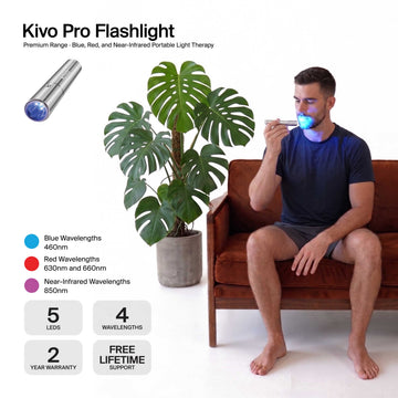 Kivo Pro Red & Blue Light Therapy Flashlight
