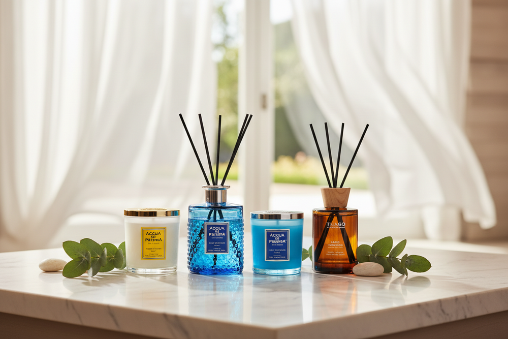 Kerzen und Düfte für zu Hause