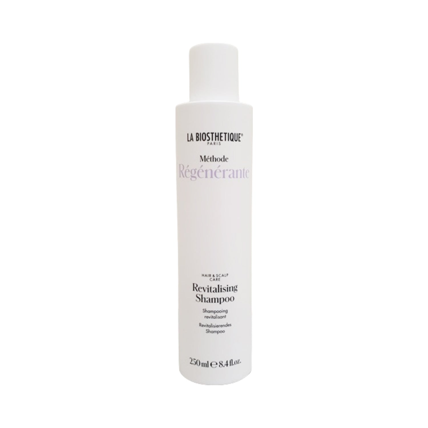 Revitalising Hair Shampoo by La Biosthetique with keratin, designed to prevent breakage and support hair growth in daily hair care.