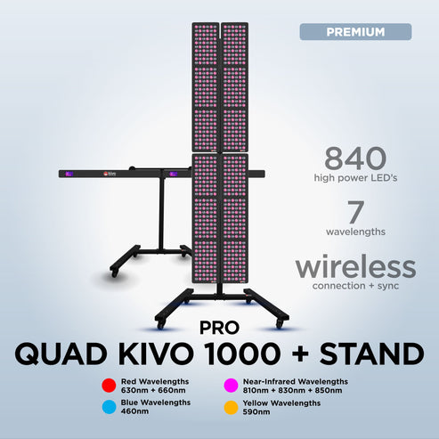 Kivo Pro 1000: Pro Medium Full Body Red Light Therapy Panel
