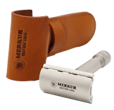 Merkur 34-INOX 3-Piece DE Safety Razor, Closed Comb, Standard Handle, Stainless Steel